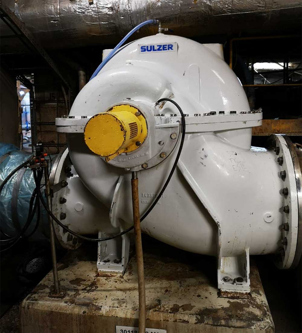 MP1 pump after installation in the final position